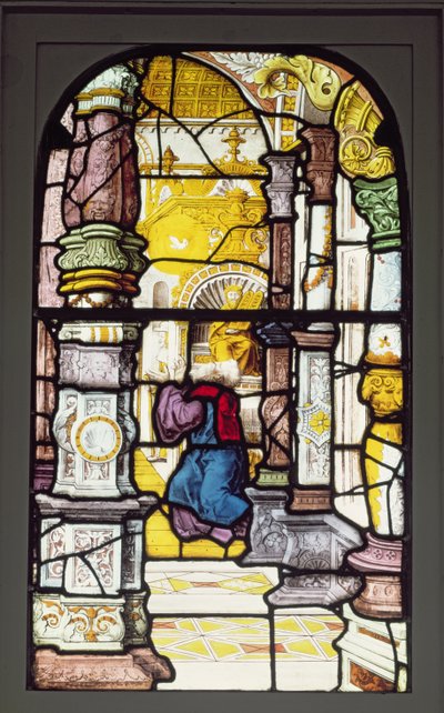 Simeón en el templo contemplando al Espíritu Santo de Gerhard Remisch