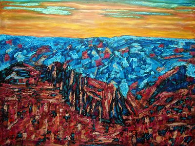 Barrancas del Cobre, 2023 (óleo sobre lienzo) de Gerhardt Isringhaus