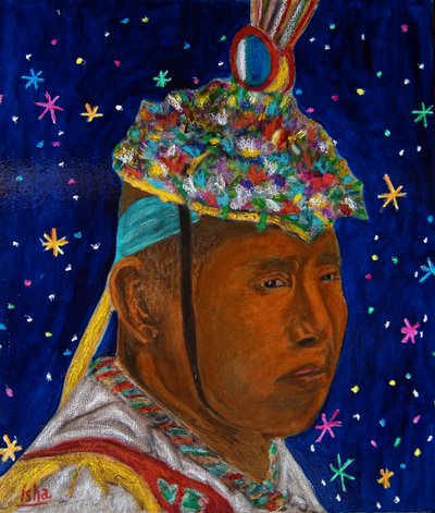 El Volador Maya,2019 (óleo sobre lienzo) de Gerhardt Isringhaus