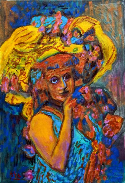 Damsal florido II, 2023 (óleo sobre lienzo) de Gerhardt Isringhaus
