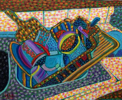 Kitchen Sink 2, 2021 (óleo sobre lienzo) de Gerhardt Isringhaus