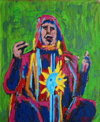 Chamán ii 1, 2019 (óleo sobre lienzo) de Gerhardt Isringhaus
