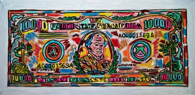 Ten Grand,2019 (óleo sobre lienzo) de Gerhardt Isringhaus