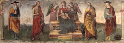Virgen y Niño con santos, 1508 de Gerino da Pistoia