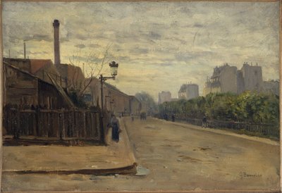 Rue Auguste-Cain, hacia 1900 (óleo) de Germain Eugene Bonneton