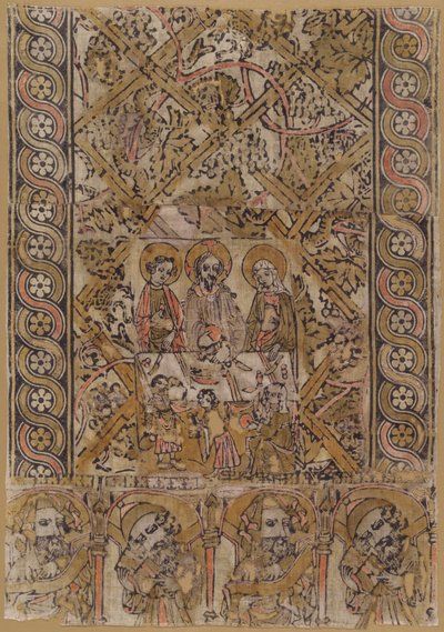Un paño de atril con las bodas de Caná de German 15th Century