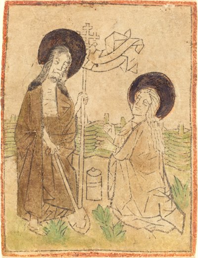 Cristo Apareciendo a María Magdalena de German 15th Century