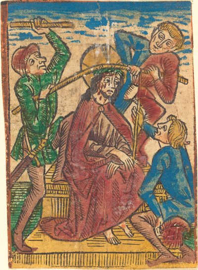 Cristo coronado de espinas de German 15th Century