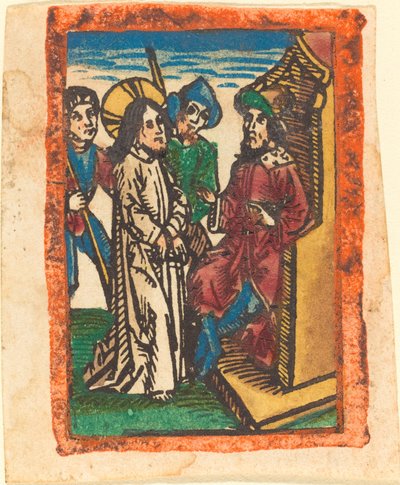 Cristo ante Pilato de German 15th Century