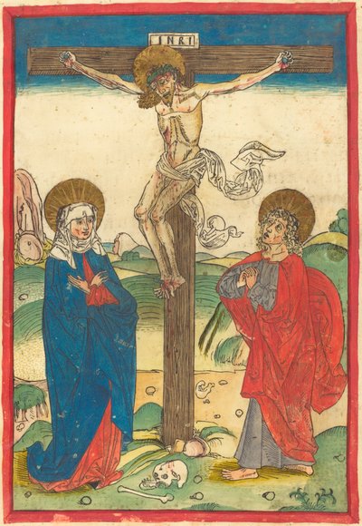 Cristo en la cruz de German 15th Century