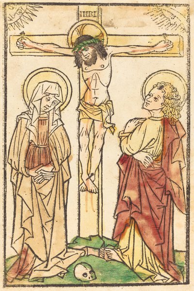 Cristo en la Cruz de German 15th Century