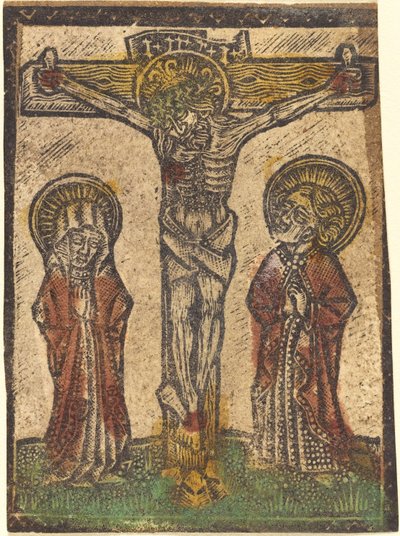 Cristo en la Cruz de German 15th Century