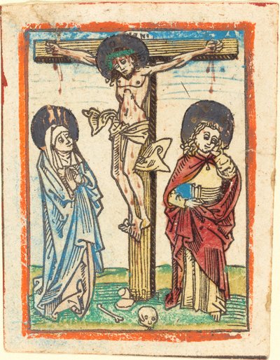Cristo en la Cruz de German 15th Century