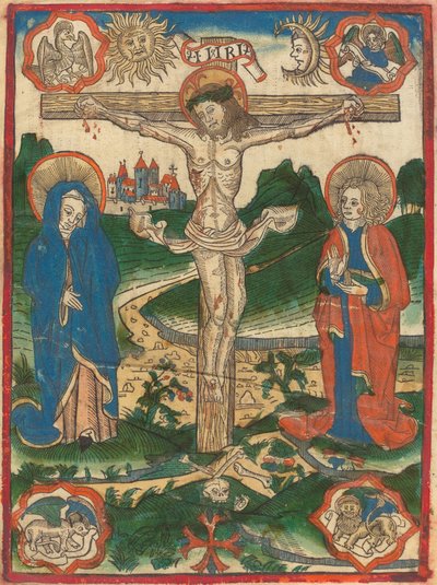 Cristo en la Cruz de German 15th Century