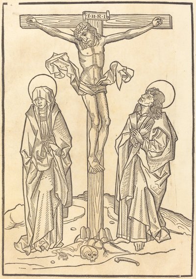 Cristo en la cruz de German 15th Century