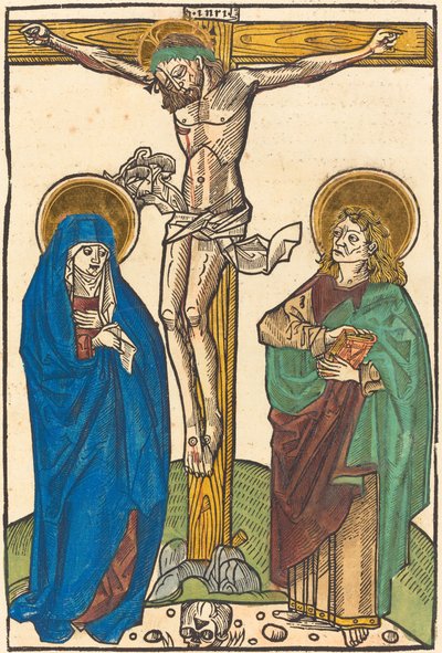 Cristo en la Cruz de German 15th Century