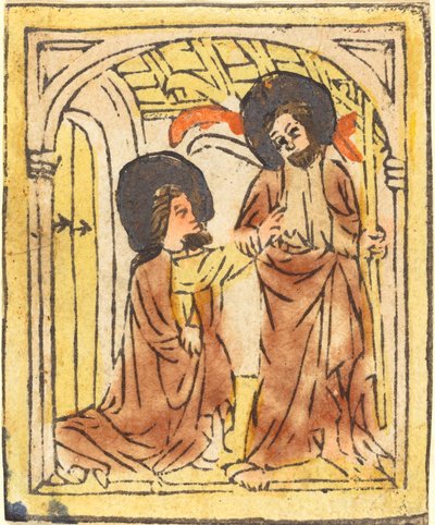 Santo Tomás Dudando de German 15th Century