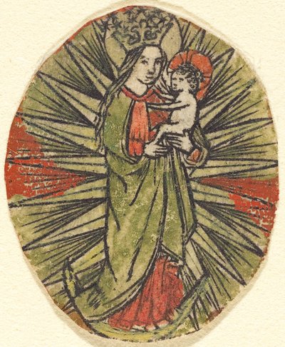 Madonna y el Niño de German 15th Century