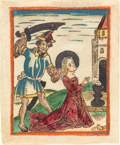 Martirio de Santa Bárbara de German 15th Century