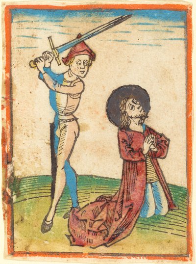 Martirio de un santo de German 15th Century