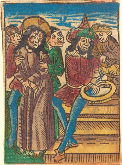 Pilato Lavándose las Manos de German 15th Century