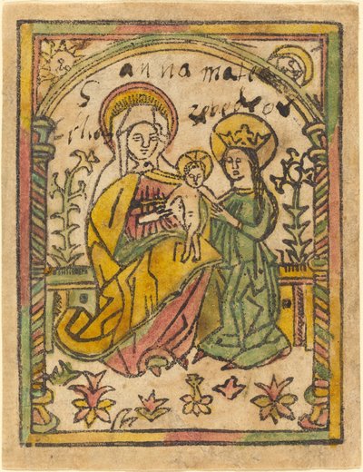 Santa Ana con la Madonna y el Niño de German 15th Century