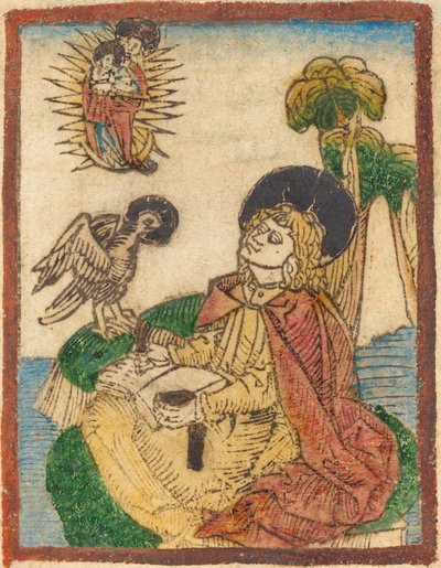 San Juan en la Isla de Patmos de German 15th Century