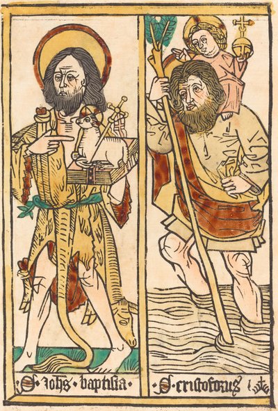 San Juan Bautista y San Cristóbal de German 15th Century