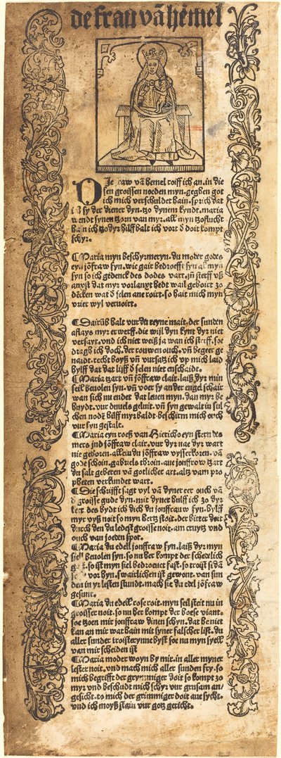 Canción a la Madonna de German 15th Century