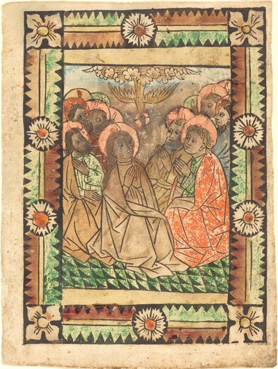 El descenso del Espíritu Santo de German 15th Century