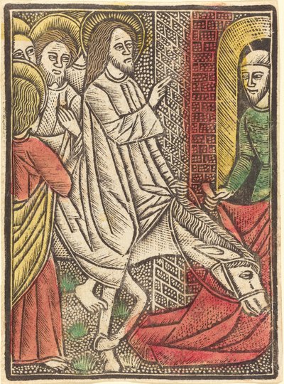 La Entrada en Jerusalén de German 15th Century