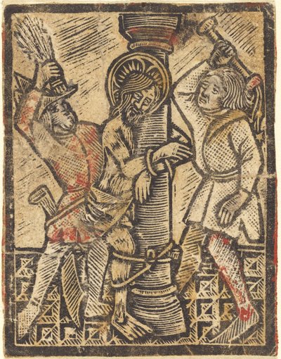 La flagelación de German 15th Century