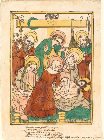 La lamentación de German 15th Century