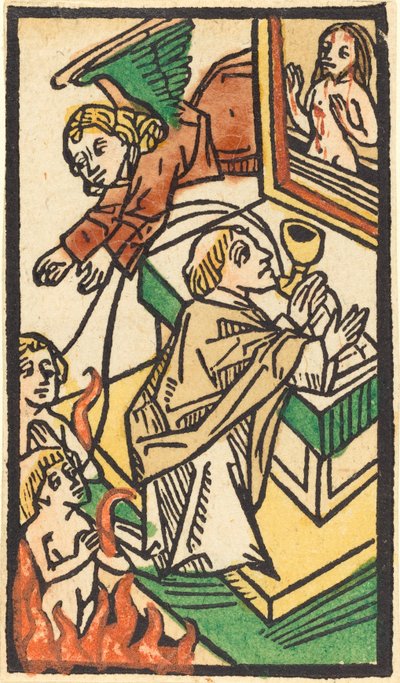 La misa de San Gregorio de German 15th Century