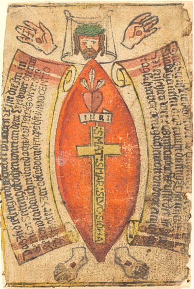 La Medida de la Herida Lateral y el Cuerpo de Cristo de German 15th Century