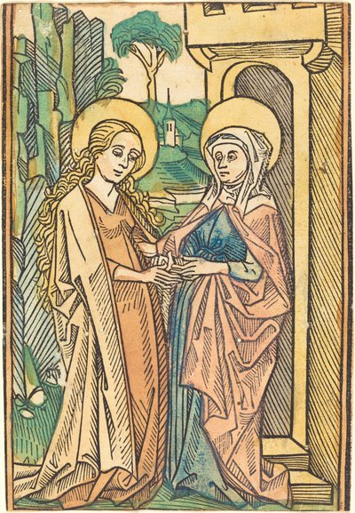 La visitación de German 15th Century