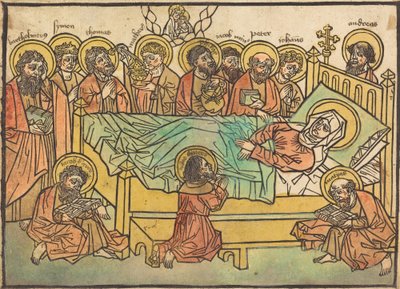 La Muerte de la Virgen de German 15th Century or Peter Maler