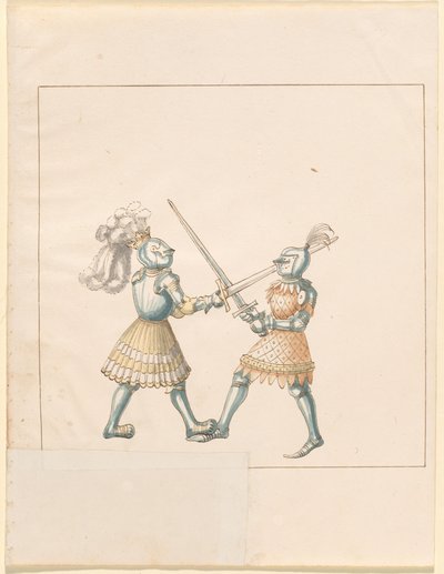Freydal, El libro de justas y torneos del emperador Maximiliano I: Combates a pie (Justas)(Volumen III): Placa 158 de German 16th Century
