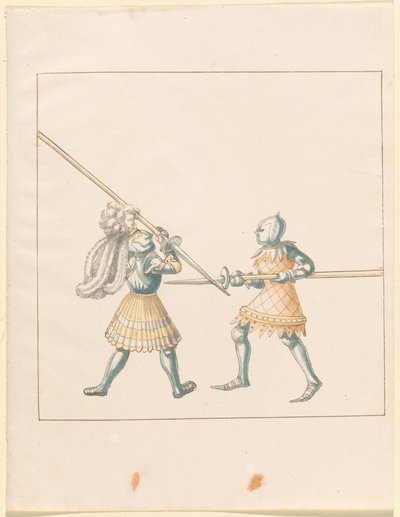 Freydal, El Libro de Justas y Torneos del Emperador Maximiliano I: Combates a Pie (Justas)(Volumen III): Lámina 147 de German 16th Century