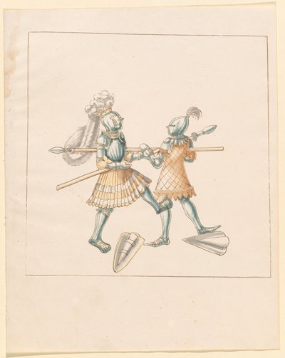 Freydal, El libro de justas y torneos del emperador Maximiliano I: Combates a pie (Justas)(Volumen III): Lámina 151 de German 16th Century