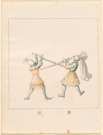 Freydal, El libro de justas y torneos del emperador Maximiliano I: Combates a pie (Justas)(Volumen III): Lámina 159 de German 16th Century