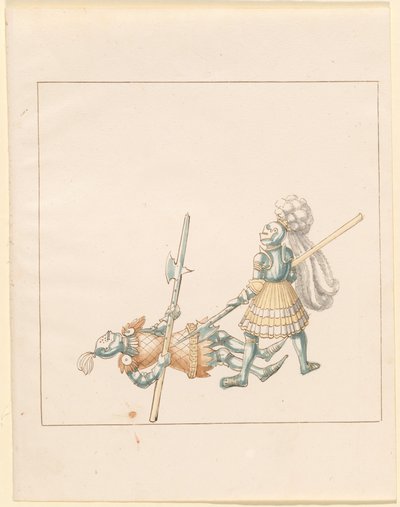 Freydal, El libro de justas y torneos del emperador Maximiliano I: Combates a pie (Justas)(Volumen III): Plato 145 de German 16th Century
