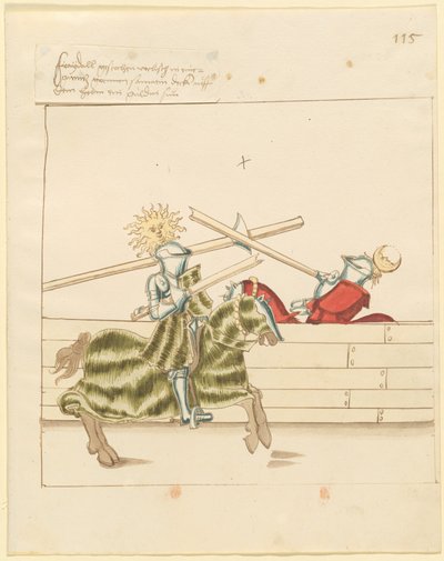 Justa de paz italiana de German 16th Century