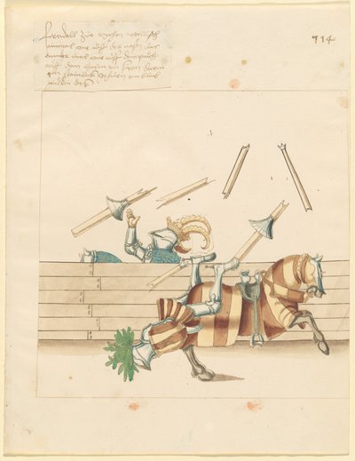 Justa italiana de paz de German 16th Century