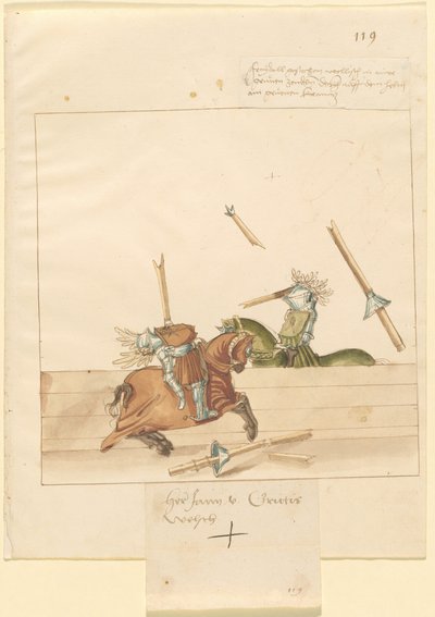 Justa de paz italiana de German 16th Century