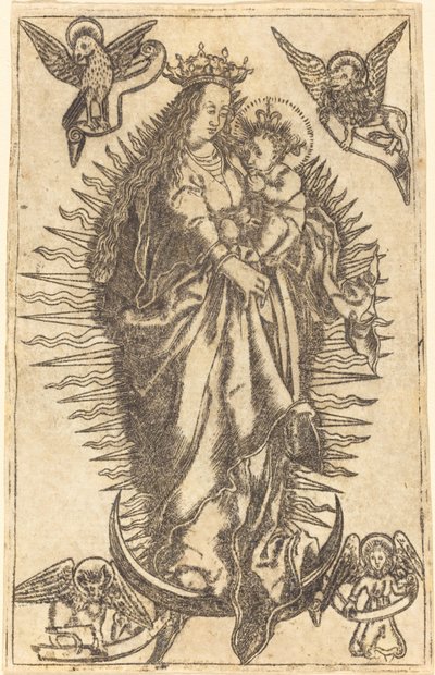 Madonna y Niño de German 16th Century