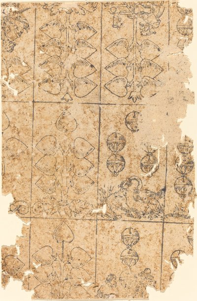Carta de juego de German 16th Century