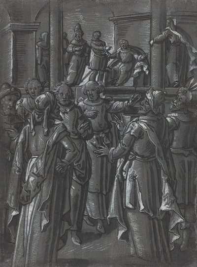 El Sumo Sacerdote ante Pilato de German 16th Century
