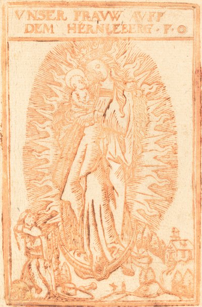 Madonna de Hernleberg de German 17th Century