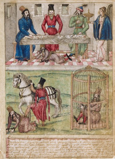 Bayezid I encarcelado por Tamerlán de German Master